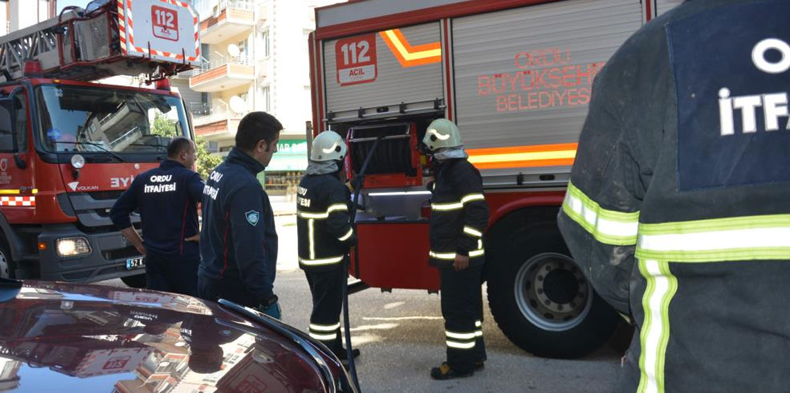 Ordu'da sigara izmariti yangına yol açtı