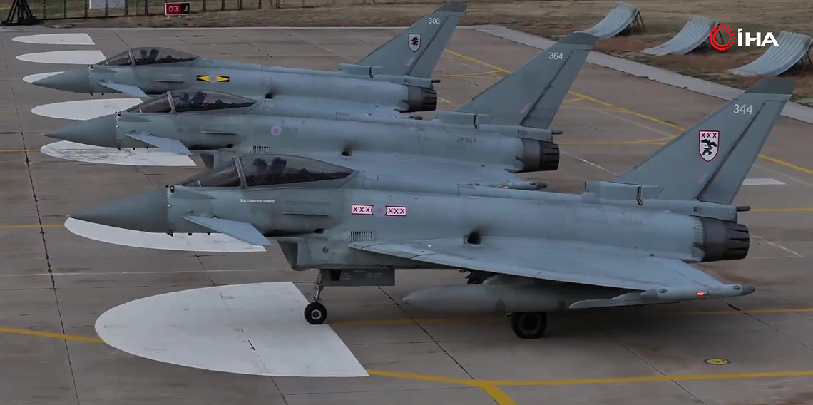 Birleşik Krallık Başbakanı Starmer’in ziyareti dolayısıyla 3 Eurofighter Türkiye’ye geldi