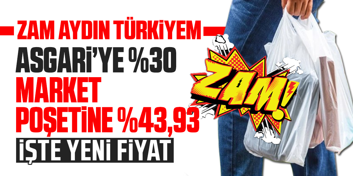 Yıllar sonra bir ilk: Alışveriş poşetine büyük zam