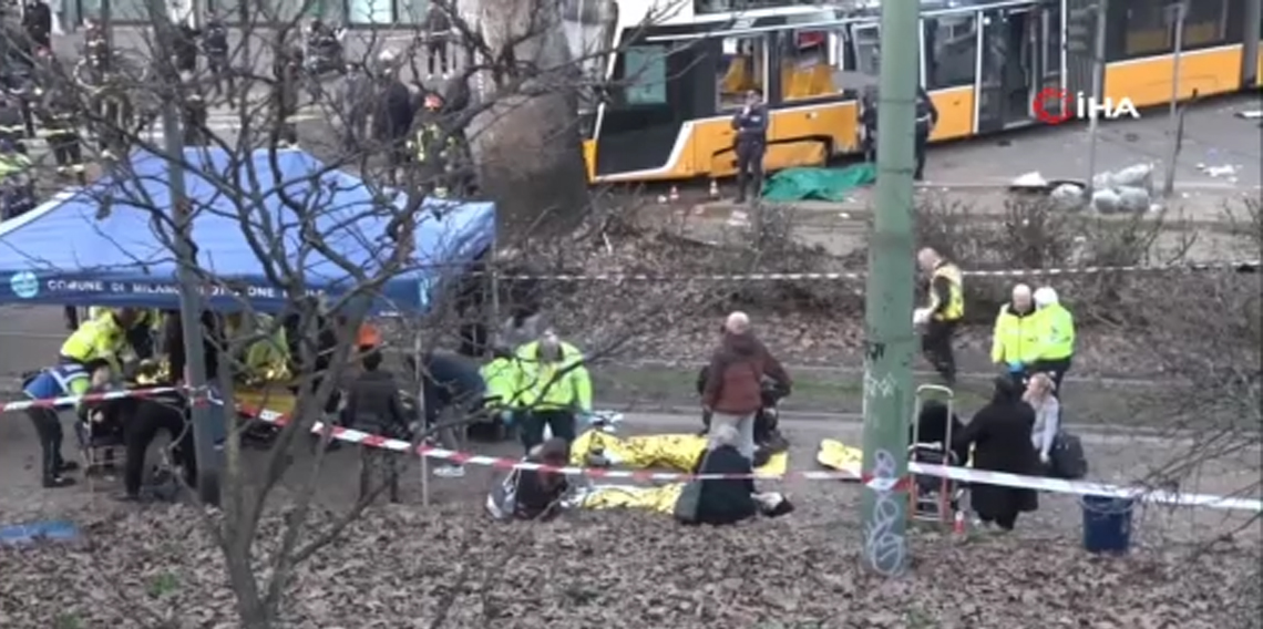 Milano’da tramvay raydan çıktı: 1 ölü, 39 yaralı