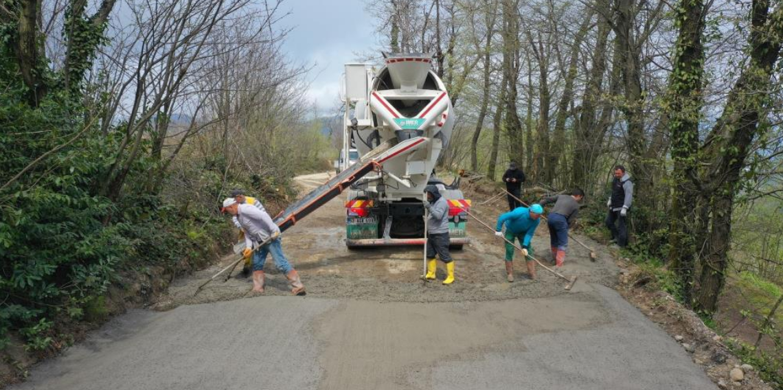 Ordu kırsalında beton yol hamlesi: Ulaşım konforu yükseliyor
