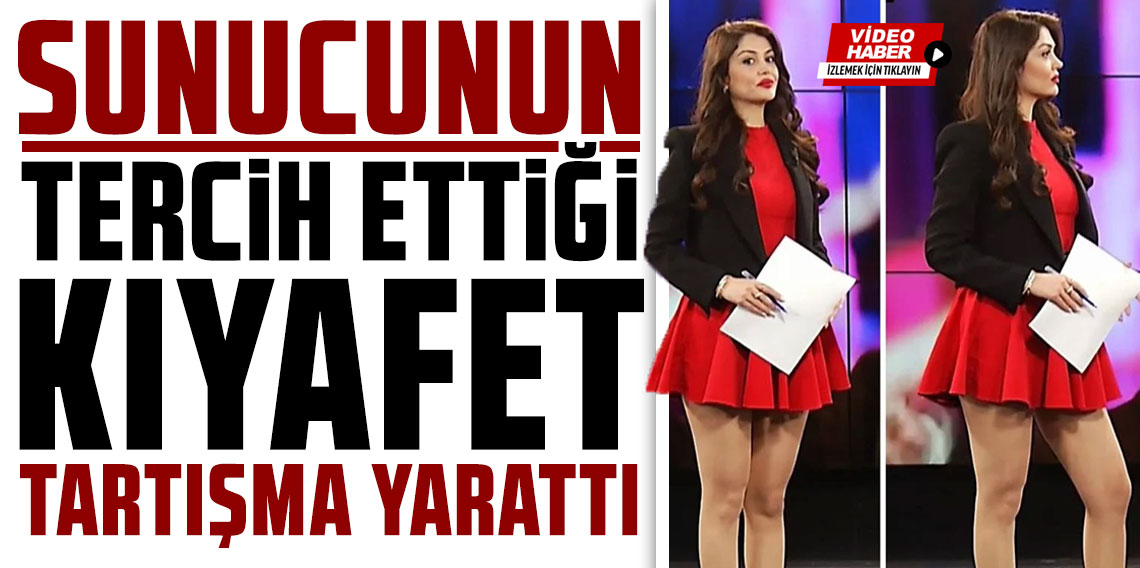 Sunucunun tercih ettiği kıyafet tartışma yarattı
