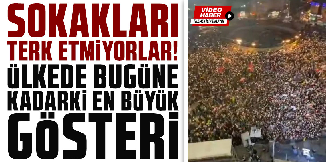 İran'ın başkenti Tahran'da bugüne kadarki en büyük gösteri