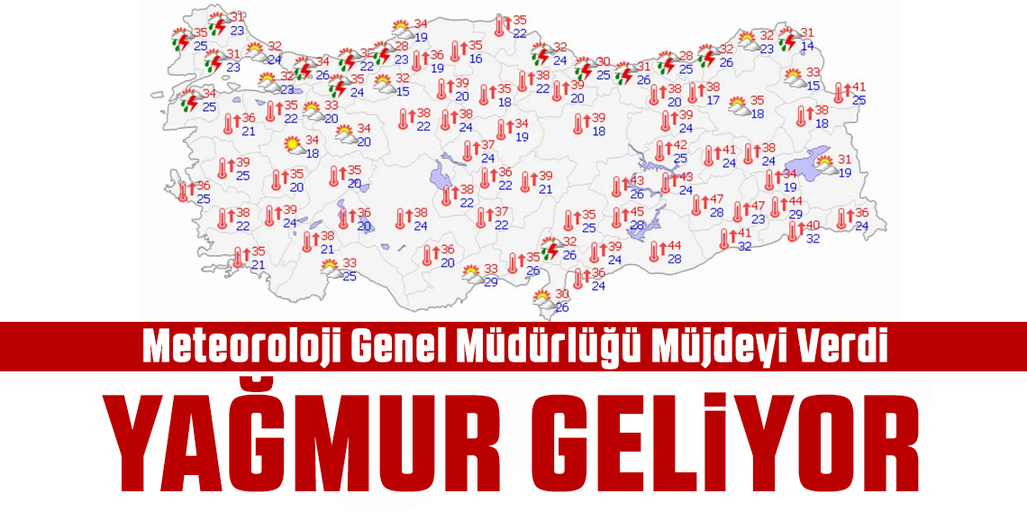 Sıcaklardan bunalanlar müjde yağmur geliyor