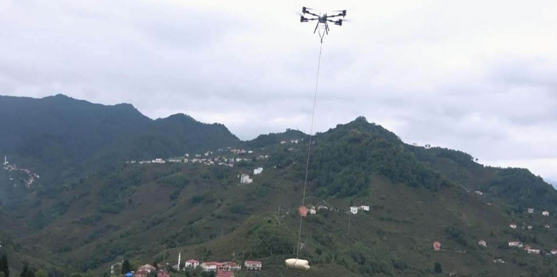 Karadenizli fındık üreticilerinin imdadına dron yetişti