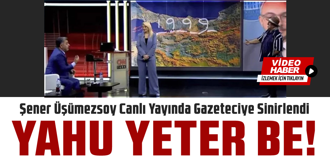Şener Üşümezsoy canlı yayında gazeteciye sinirlendi
