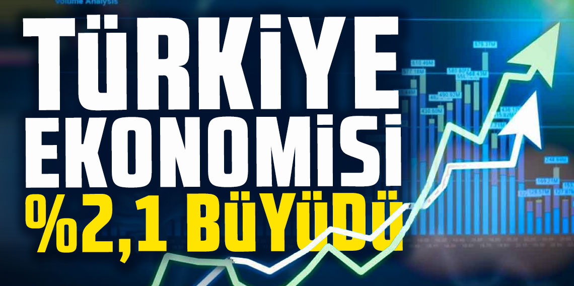 Türkiye ekonomisi üçüncü çeyrekte yüzde 2,1 büyüdü