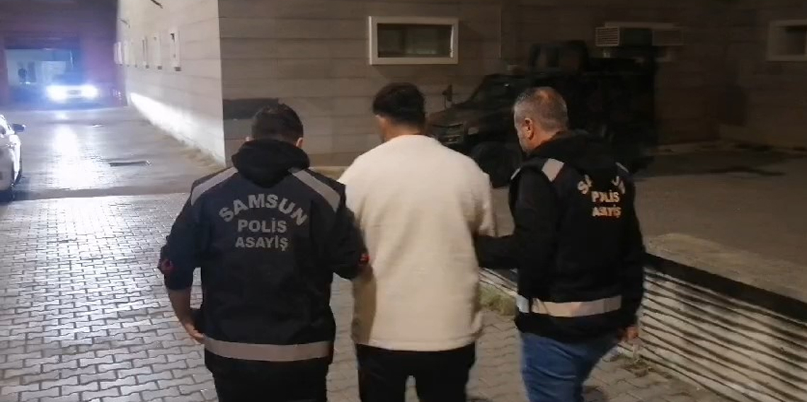 Samsun’da 13 yıl 15 gün hapis cezası bulunan şahıs yakalandı