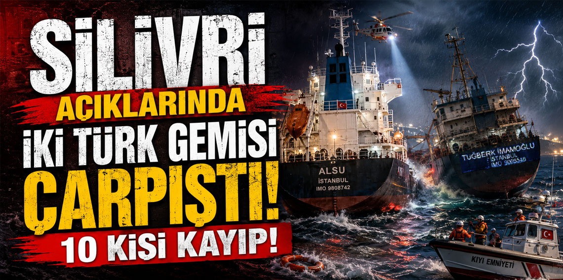 Marmara'da 2 gemi çarpıştı son dakika haberi kötü gemi battı mürettebat kayıp