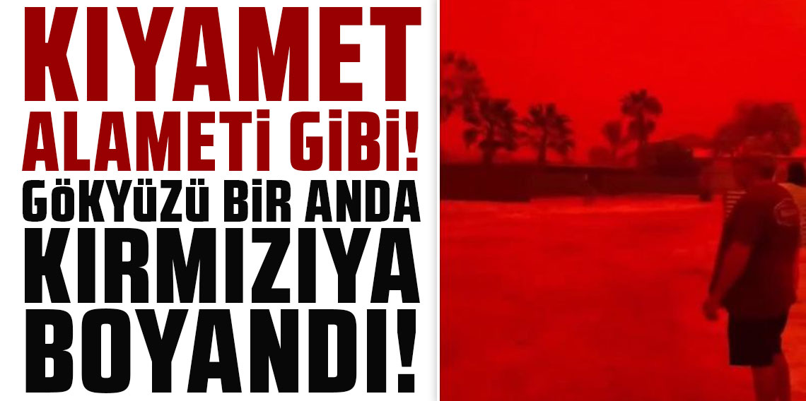 Kıyamet alameti gibi, Avustralya'da gökyüzü kan kırmızıya boyandı