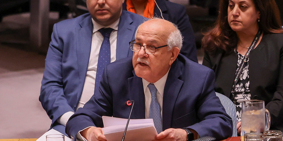Filistin BM Daimi Gözlemcisi Mansour, BM Güvenlik Konseyi’nde gözyaşlarını hakim olamadı