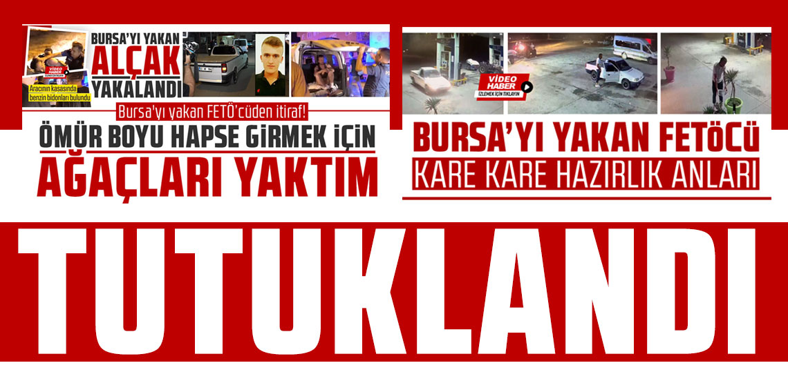 Bursa'da ormanı yakan FETÖ'CÜ tutuklandı!