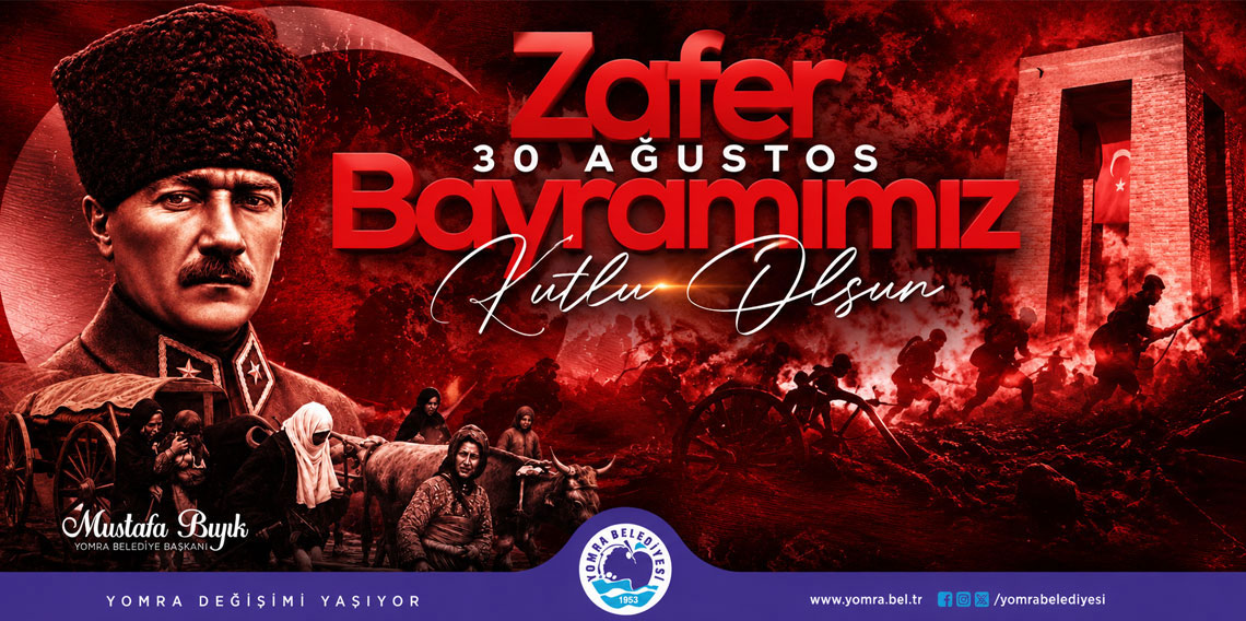 YOMRA BELEDİYESİ 30 AĞUSTOS ZAFER BAYRAMI İLANI