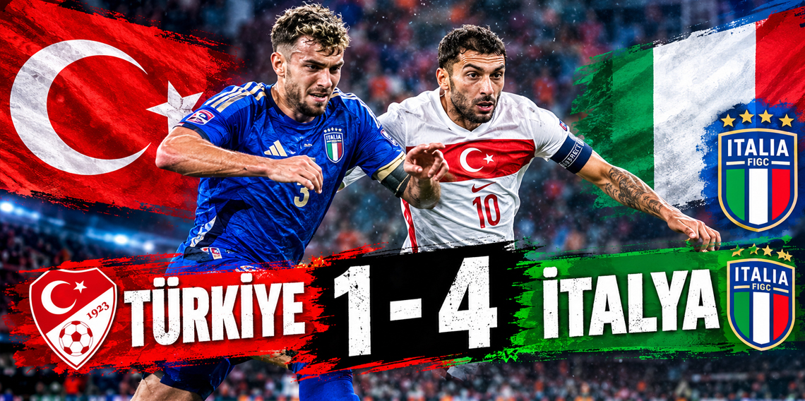 TÜRKİYE 1-4 İTALYA | Maç Özeti izle