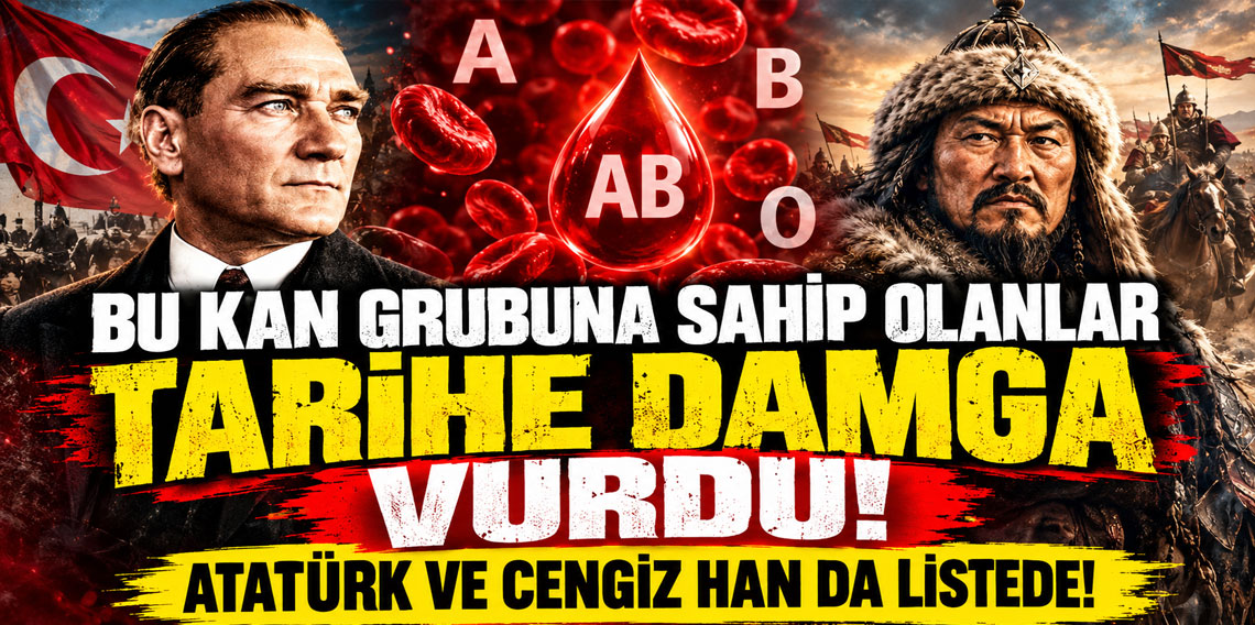 Bu kan grubuna sahip olanlar tarihe damga vurdu! Atatürk ve Cengiz Han da listede