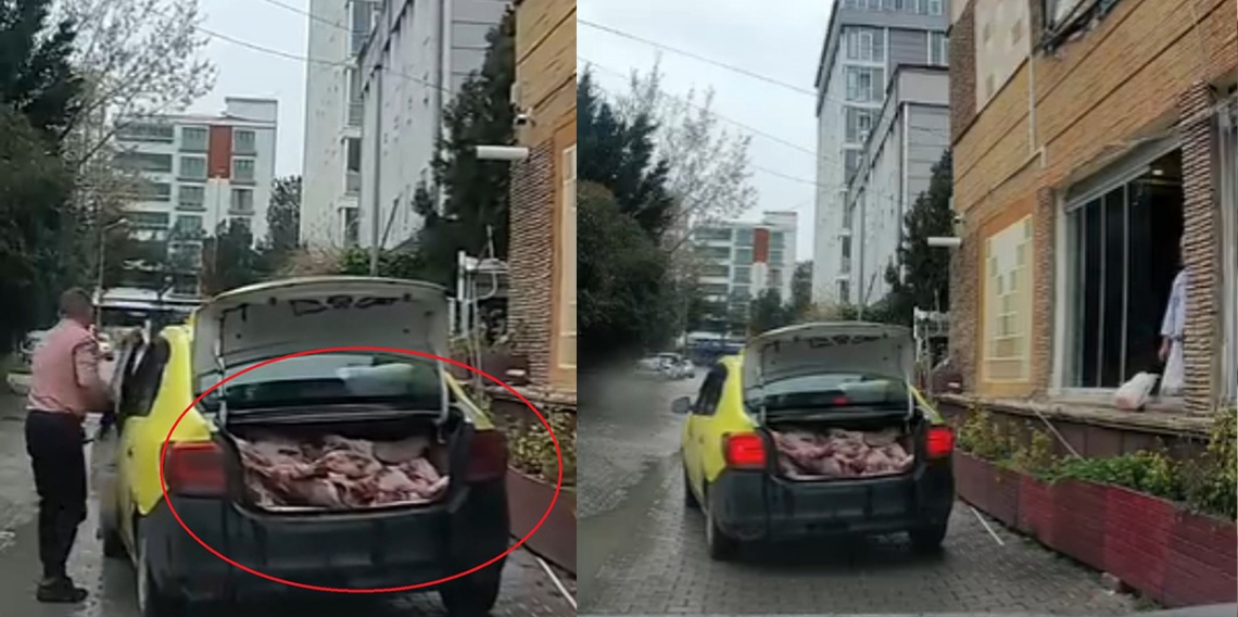 Samsun’da Taksinin Bagajında Et Taşındı, 152 Kilo Ürüne El Konuldu