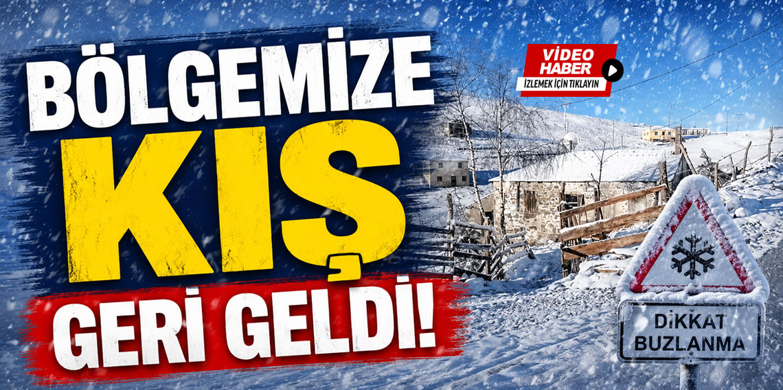 Doğu Karadeniz yaylalarına kış geri geldi