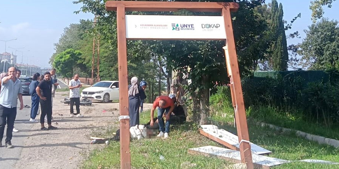 Ordu'da motosiklet kazası: 1 Ölü, 1 Yaralı