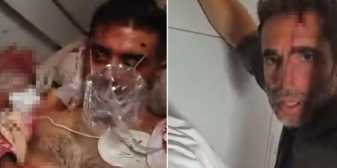 İsrail'e giden uçakta infial yaratacak görüntü! Kaptan pilotu defalarca bıçaklamış