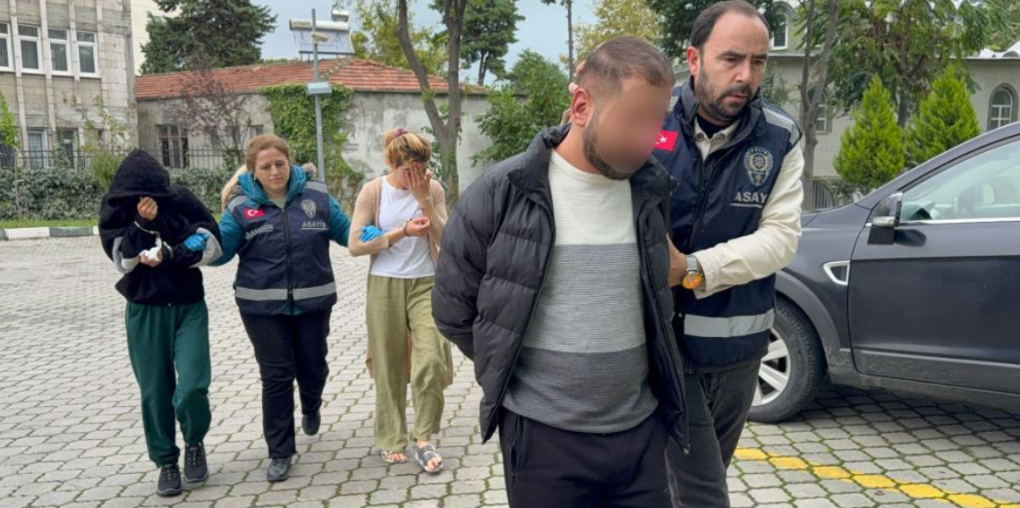 Samsun'da 100 bin liralık ziynet eşyası hırsızlığına 3 gözaltı