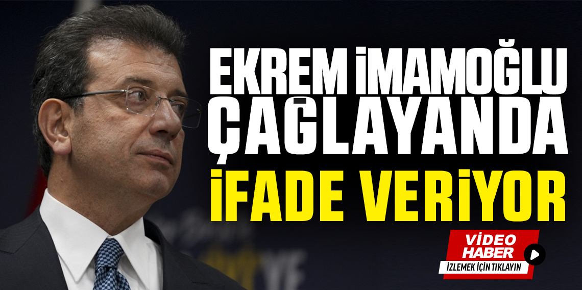 Ekrem İmamoğlu ifade veriyor: Çağlayan'da büyük kalabalık