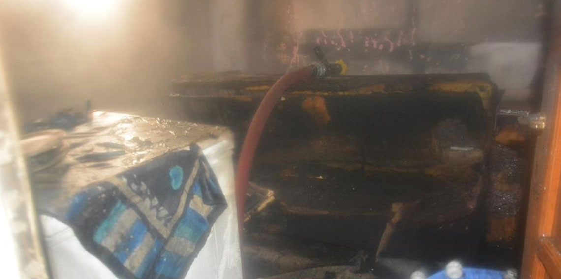 Ordu’da apartmanın zemin katında yangın!