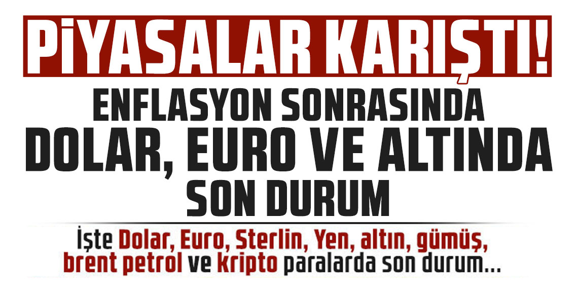 Enflasyon sonrasında Dolar, Euro ve altında son durum