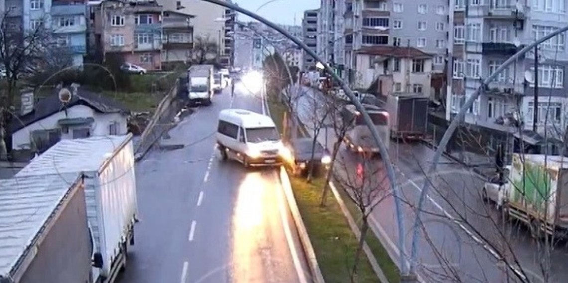 Samsun’da Trafik Kazaları KGYS Kamerasında: En Çok Motosikletler Dikkat Çekti