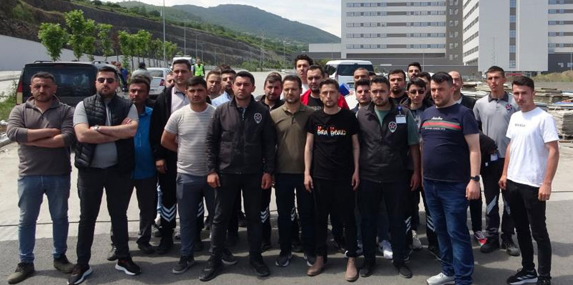 Taşeron firmasına bağlı özel güvenlik görevlileri 3 aydır maaş alamıyor