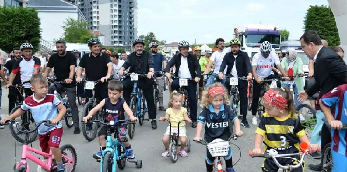 Trabzon'da pedal şöleni! Başkan Genç de maratona katıldı