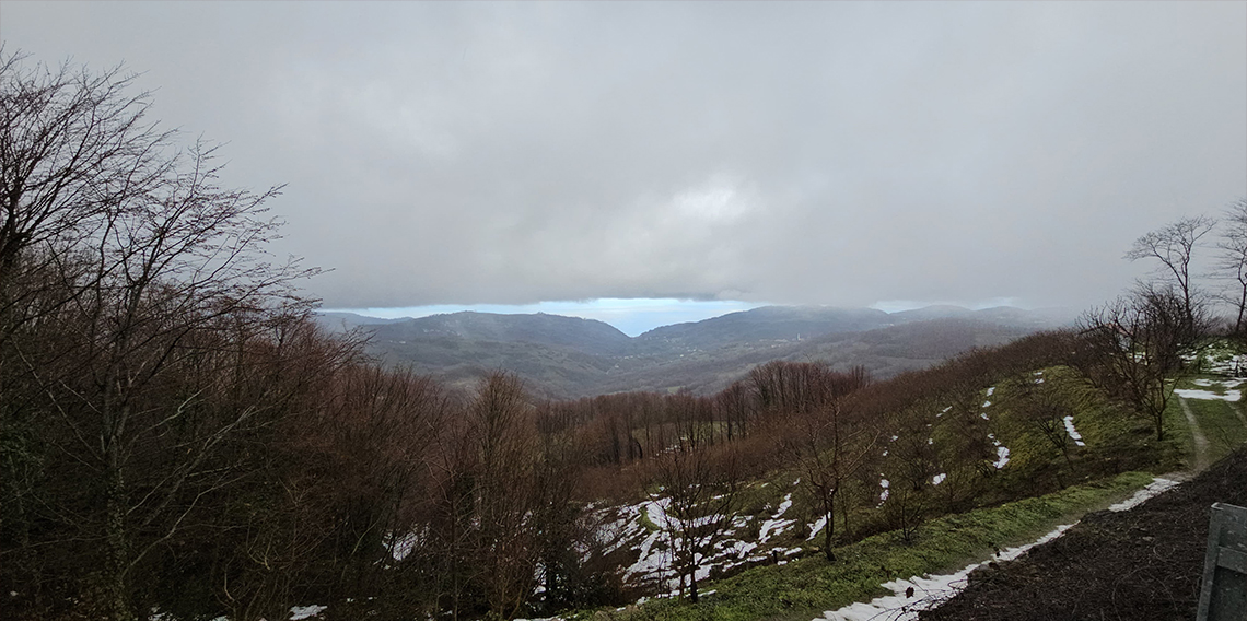 Zonguldak-Ereğli yolunda sis havadan görüntülendi