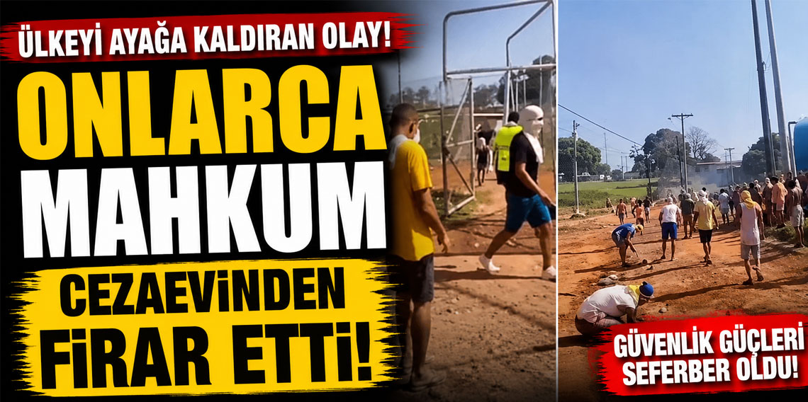 Ülkeyi ayağa kaldıran olay! Onlarca mahkum cezaevinden firar etti!