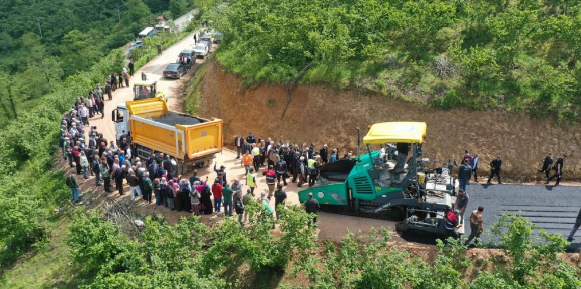 Ordu'da 3 ilçeyi ilgilendiren yolda sıcak asfalt çalışması
