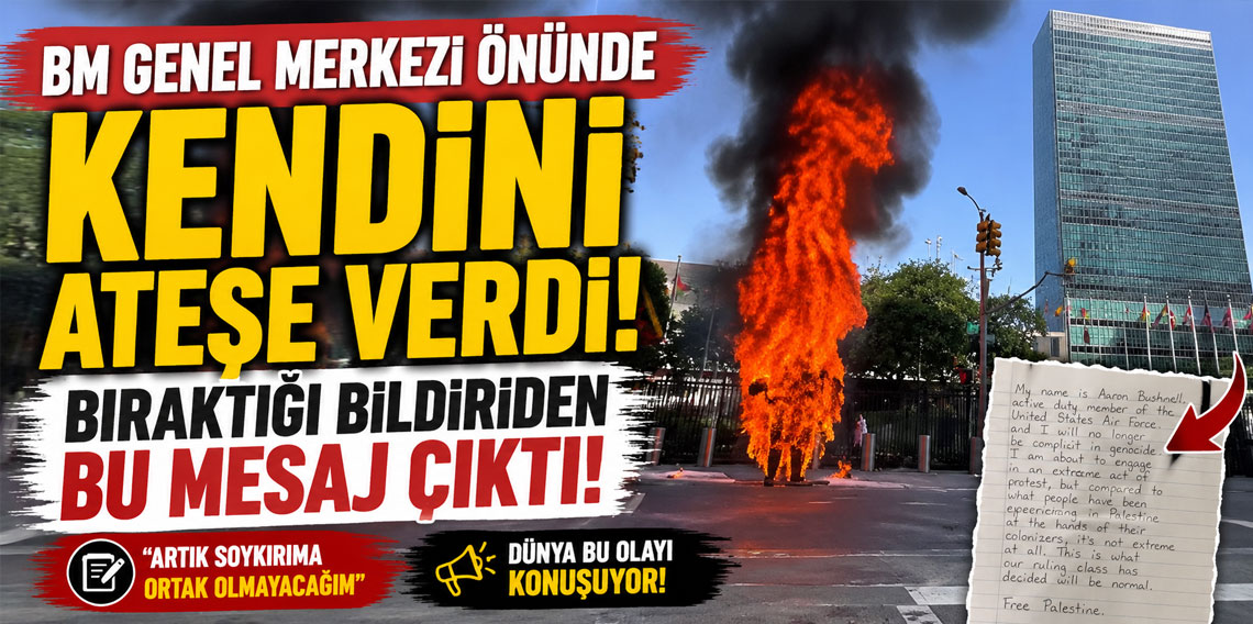 BM Genel Merkezi önünde kendini ateşe verdi! Bıraktığı bildiriden bu mesaj çıktı