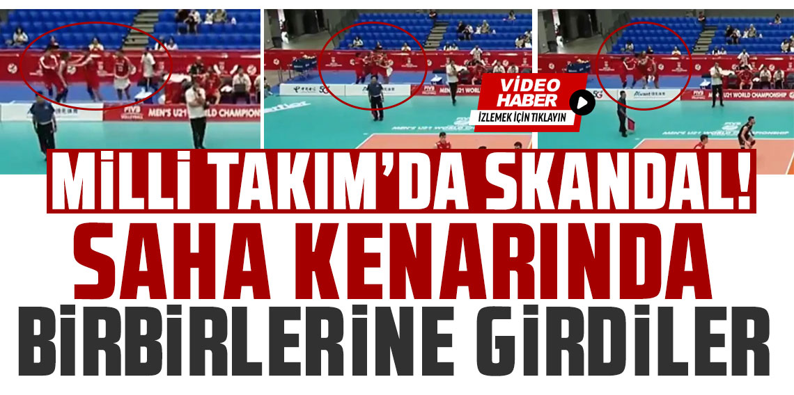 Milli Takım'da skandal! Saha kenarında birbirlerine girdiler