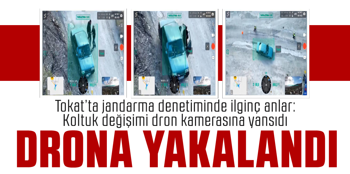 Tokat’ta jandarma denetiminde ilginç anlar
