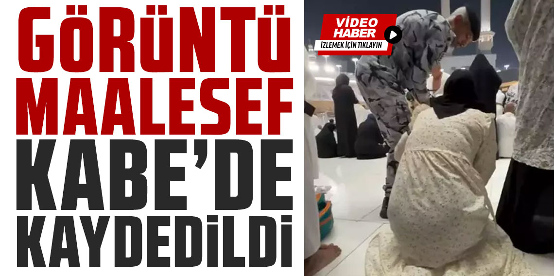 Kabe'de çekilen görüntüye tepki yağıyor