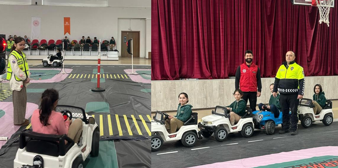 Samsun'da öğrencilere trafik eğitimi