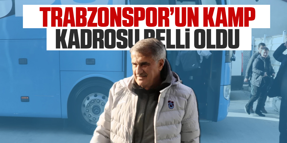 Trabzonspor'da maç kadrosu belli oldu