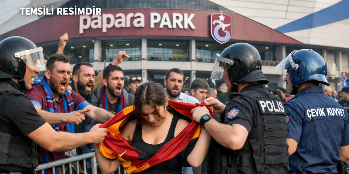 Papara Park'da Gerilim: Galatasaray Formalı Kadına Tepk