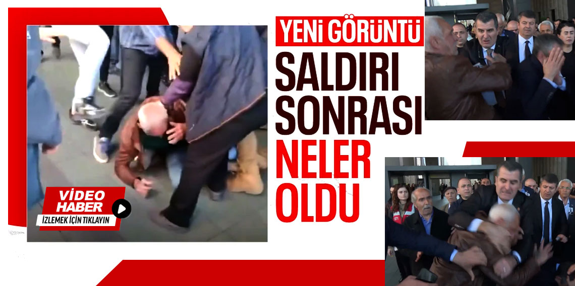 Özgür Özel'e saldıran kişinin gözaltına alınmadan önceki son anları
