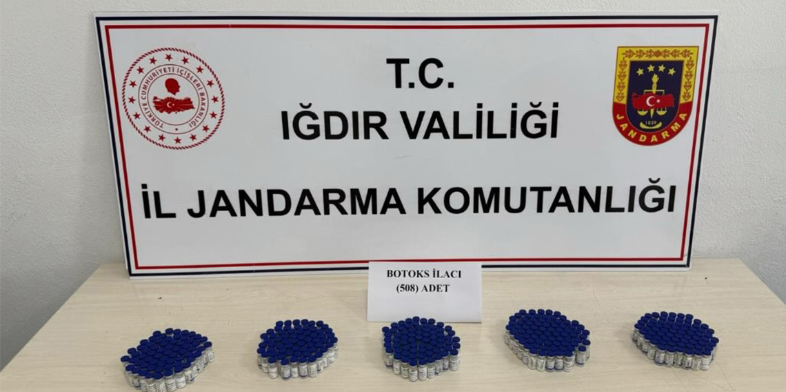 Iğdır'da 2 milyon lira değerinde botoks ilacı geçirildi