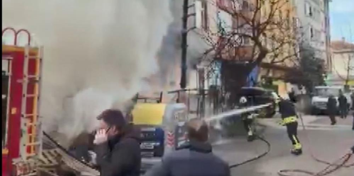 Ordu'da iş yeri deposunda yangın