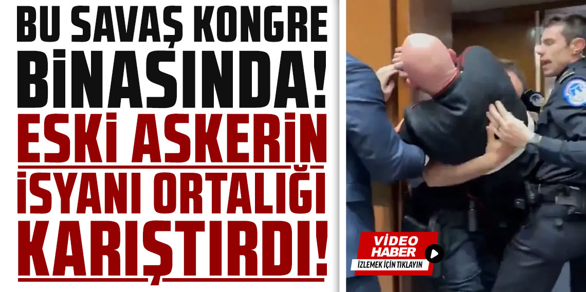 Eski askerin protestosu Kongre'yi karıştırdı: İsrail için İran'la savaşmak istemiyoruz