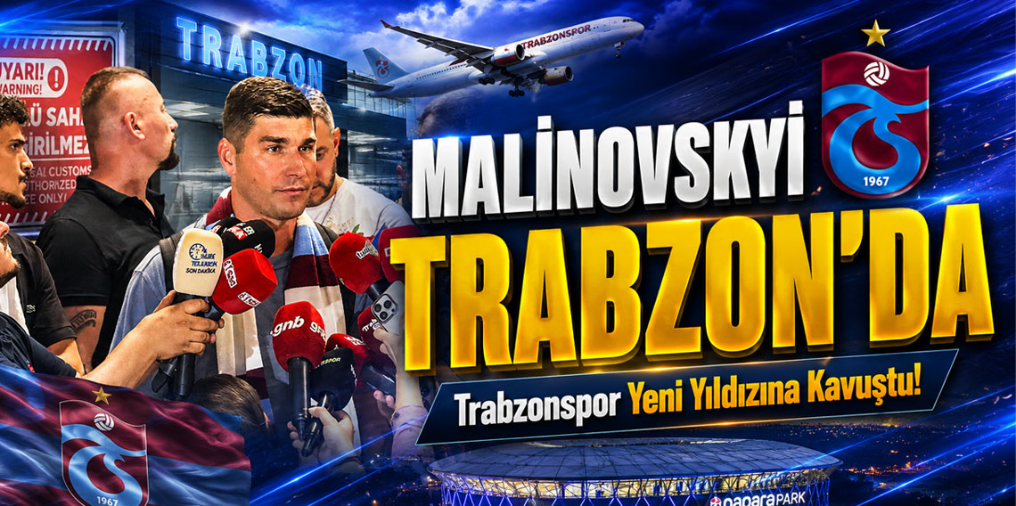 Trabzonspor'un yeni transferi Malinovskyi, Trabzon'da
