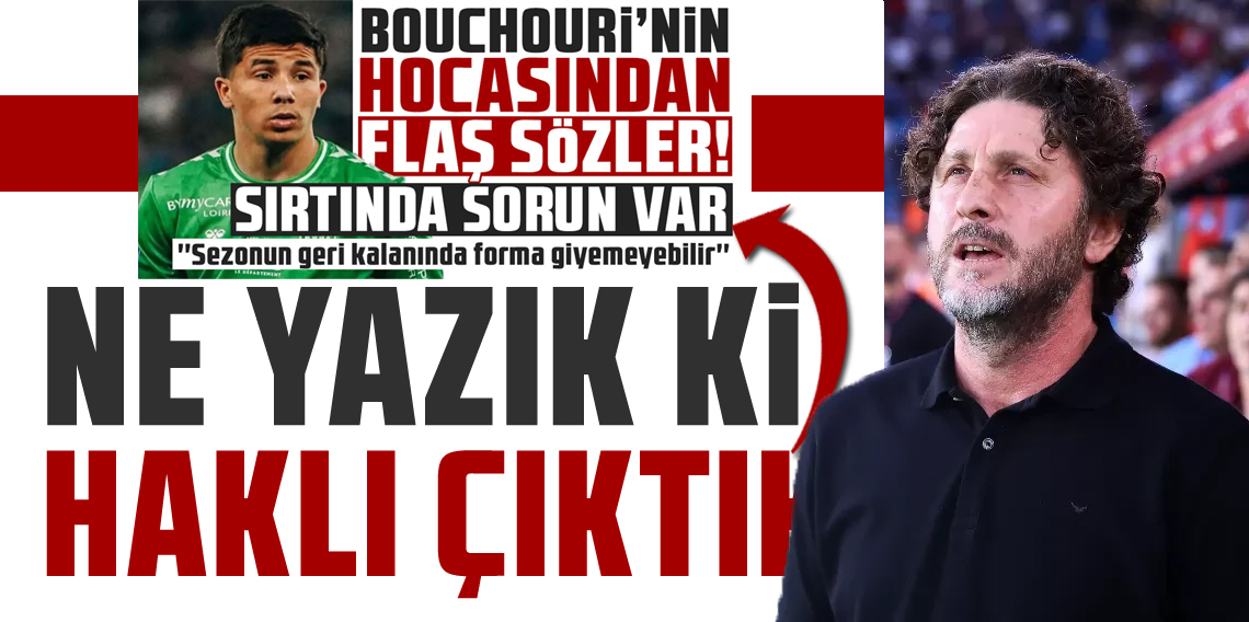 Fatih Tekke’den Bouchouari Açıklaması: “Sakat olmasa bu maliyetle gelmezdi”