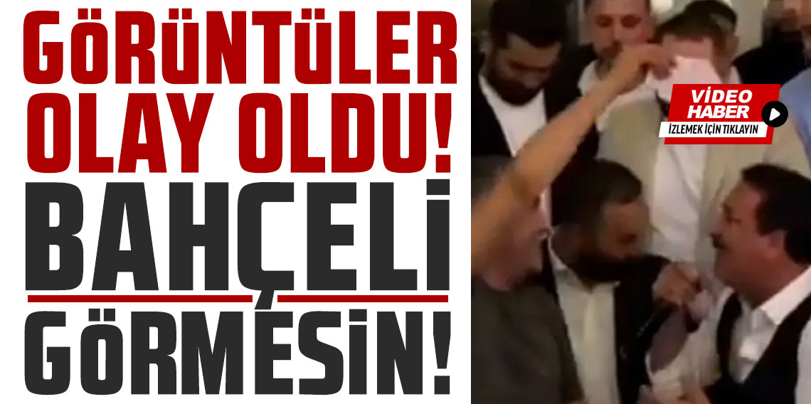 MHP Ankara İl Başkanı, Latif Doğan'ın başından aşağı desteyle para yağdırdı