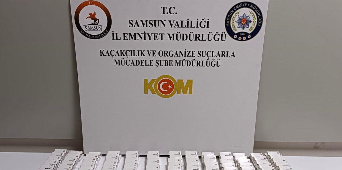 Samsun’da gümrük kaçağı sigara ele geçirildi