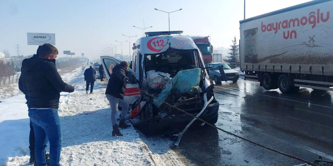 Erzurum'da Zincirleme kaza