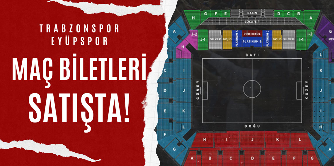 Trabzonspor, Eyüpspor maçı biletleri satışta